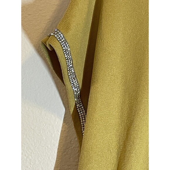 Tetralogy Mustard Yellow Worms Short Sleeve Top Size Large - Picture 3 of 5